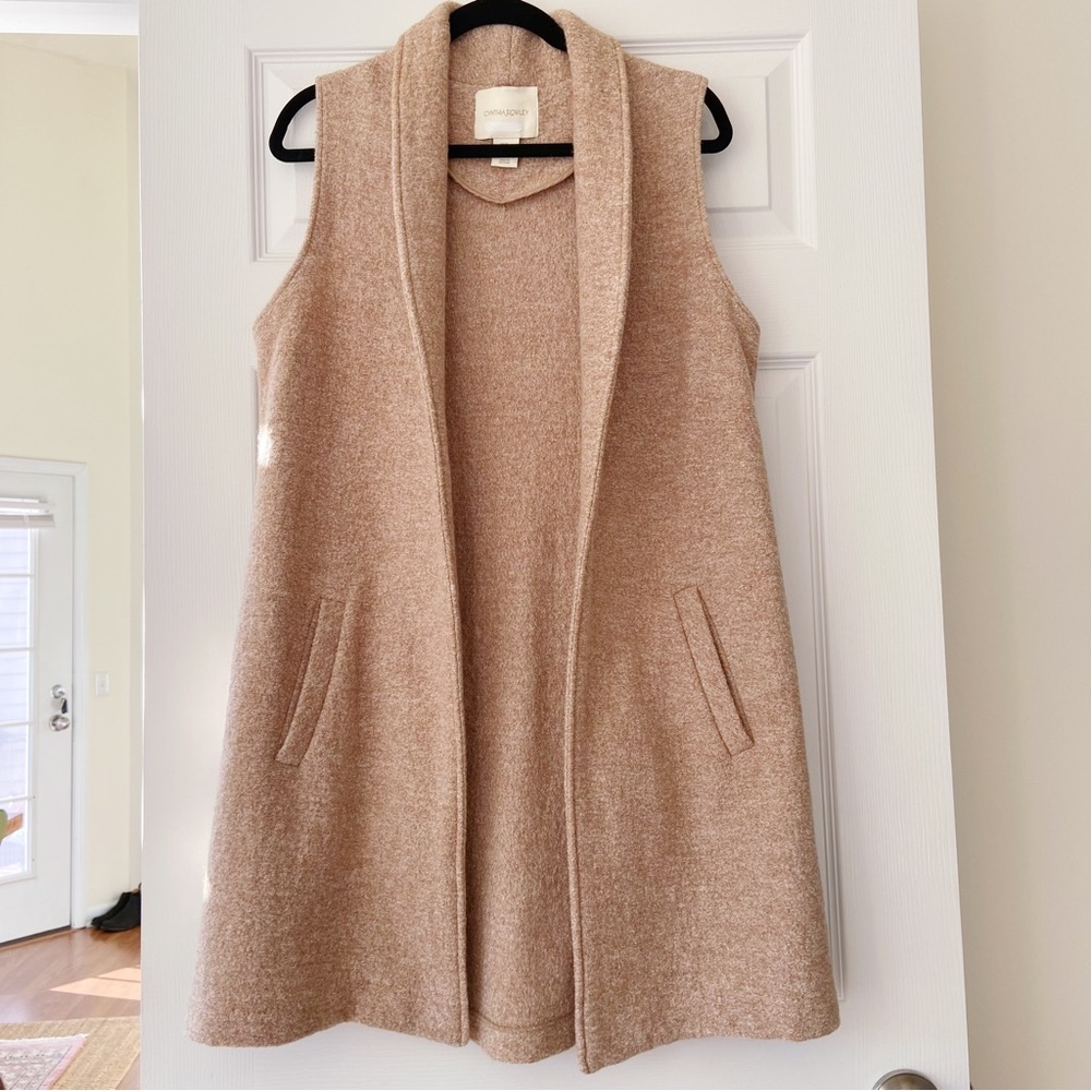 Cynthia Rowley Wool Blend Duster Vest